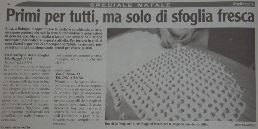 City Bologna, dicembre 2003